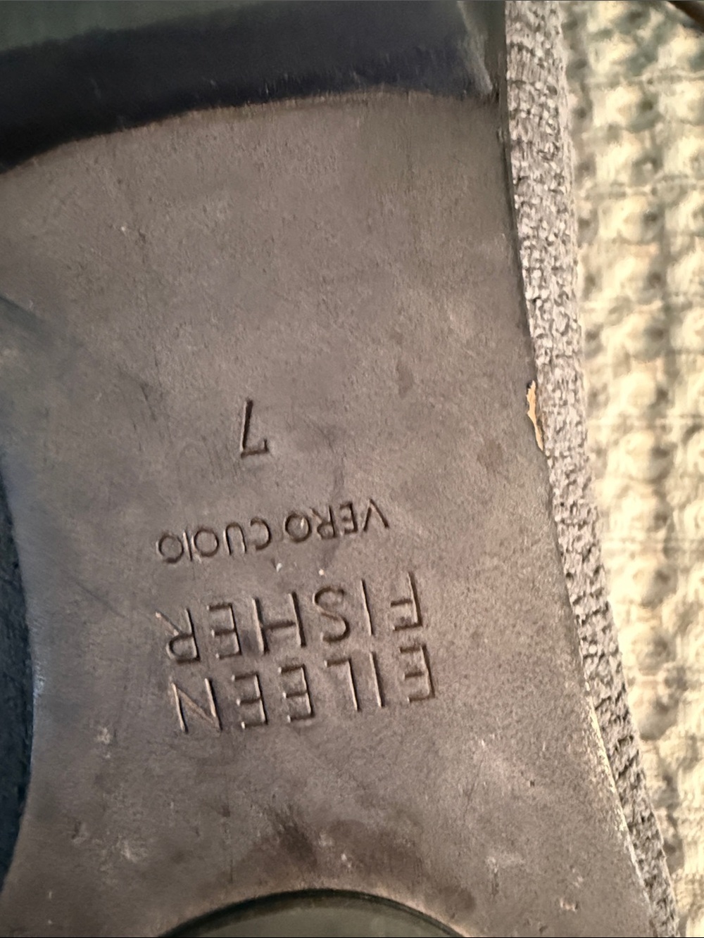 Eileen Fisher Gray Taupe Pointed Lace-Up Flats in size 7 - Picture 5 of 7